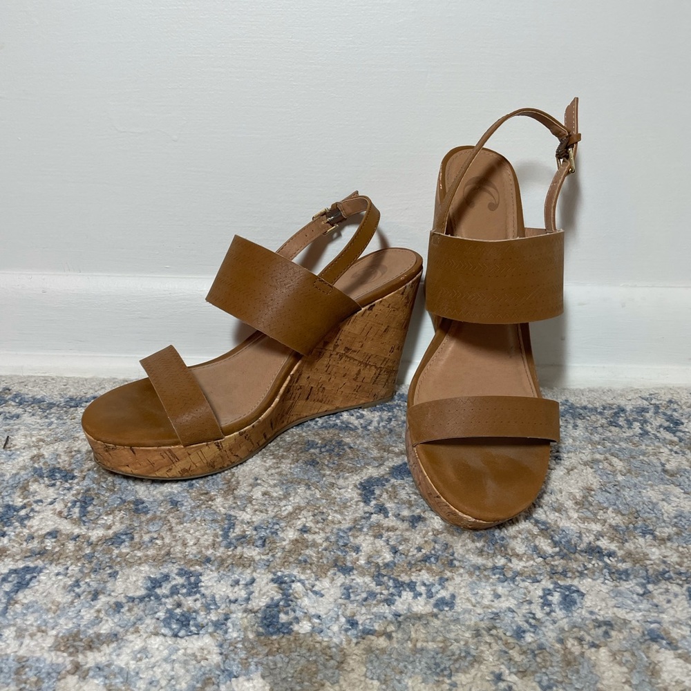 Charming Charlie Wedge Sandals - Size 9